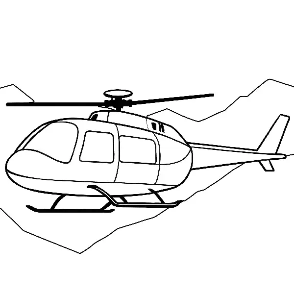 Air transport coloring page