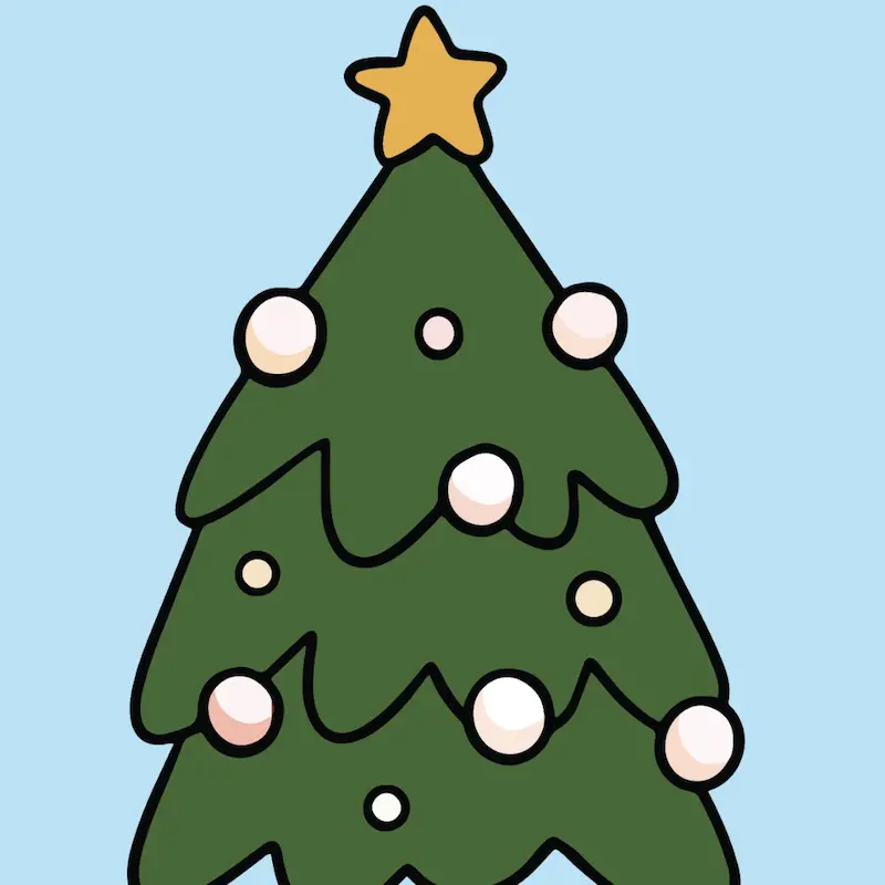 Christmas Tree coloring page