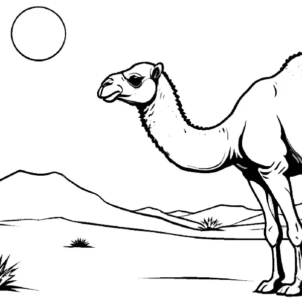 Desert Animal coloring page