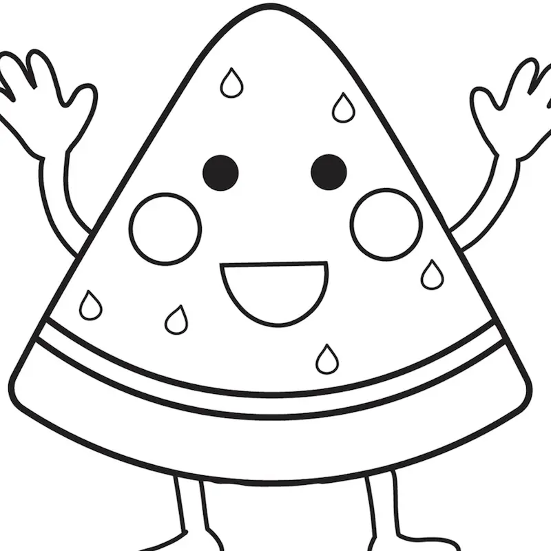 Fruit coloring page