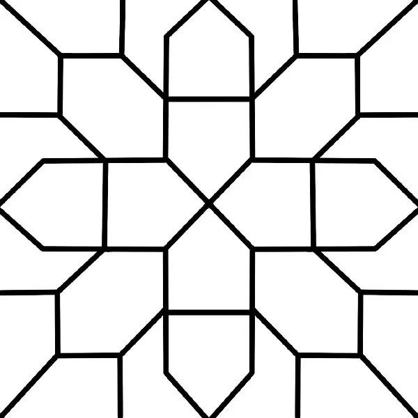 Geometric coloring page