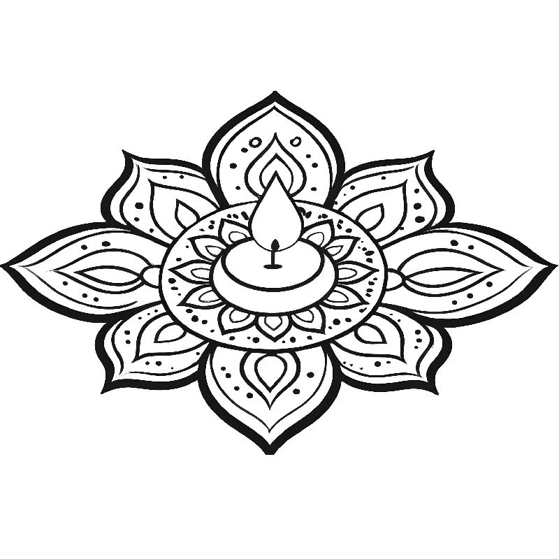 India coloring page