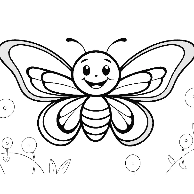 Insect coloring page