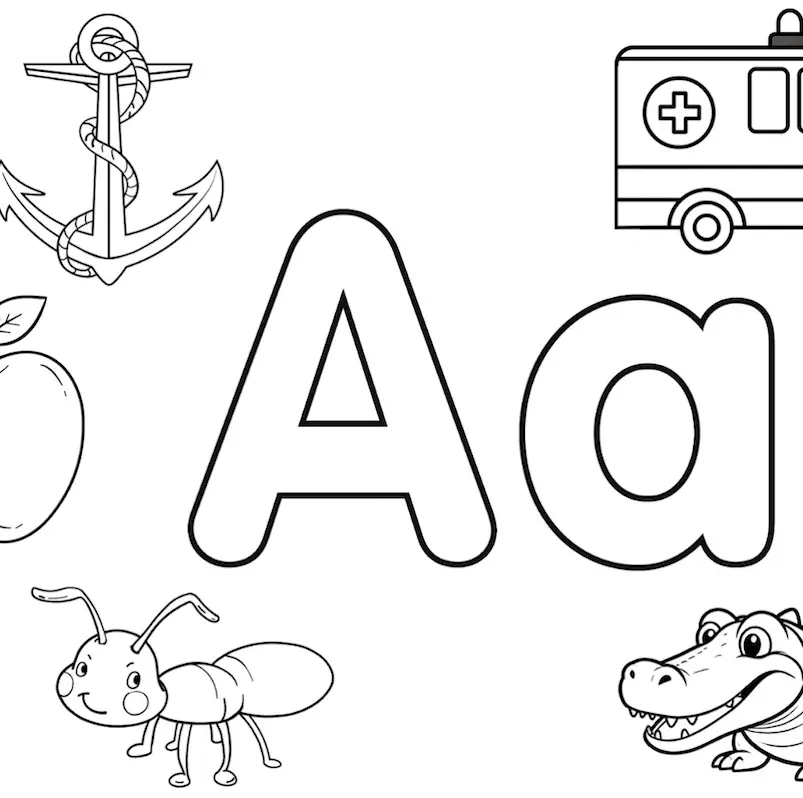 Phonic coloring page