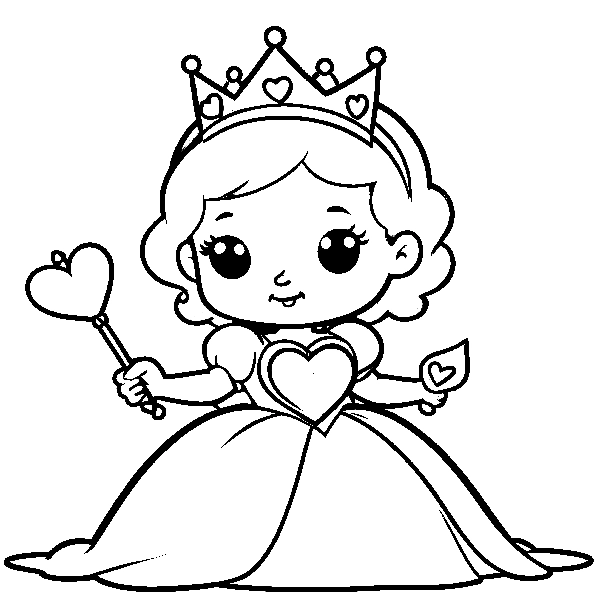 Princess coloring page