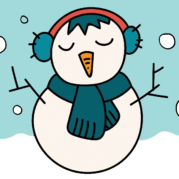 Snowman coloring page