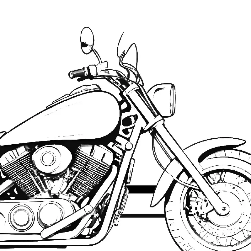 Transportation coloring page