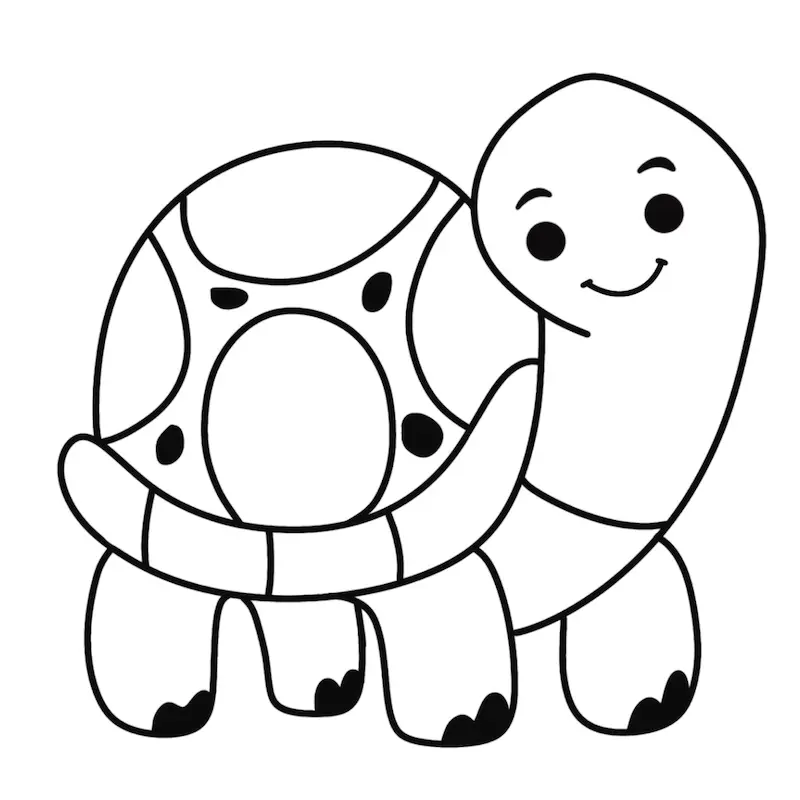 Turtle coloring page