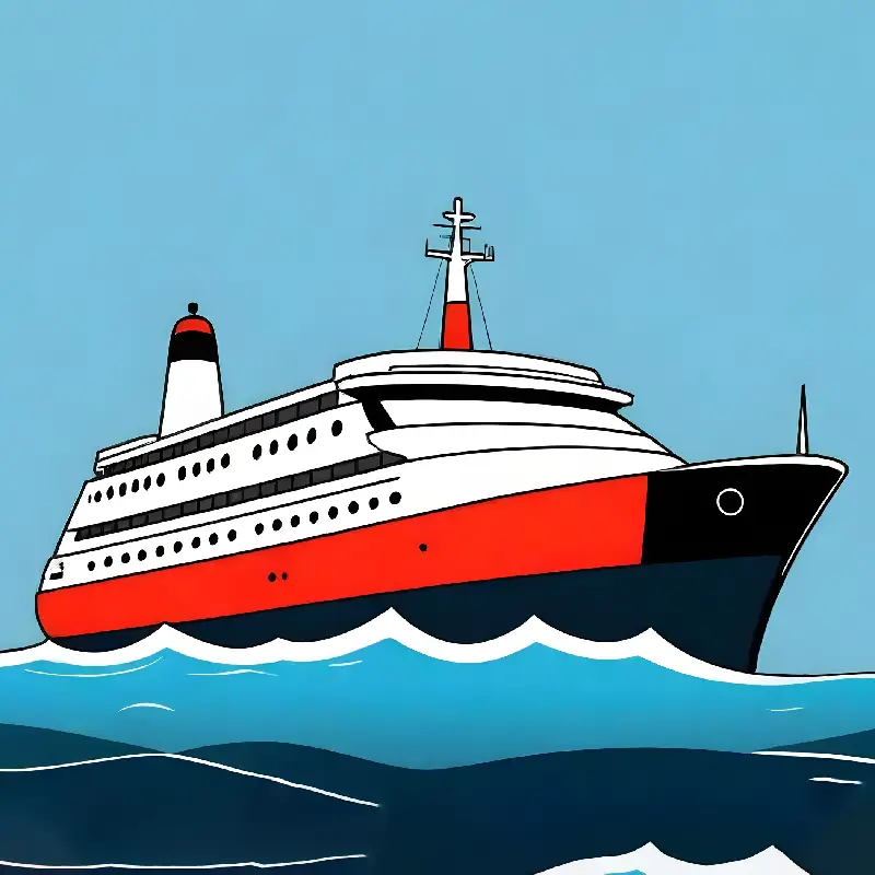 Water transport coloring page