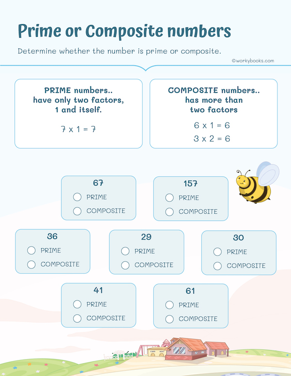 Worksheet on prime and composite numbers